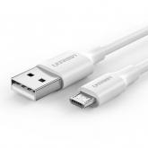Cablu de date Ugreen US289, USB - micro USB, 1.5m, White