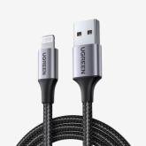 Cablu de date Ugreen US199, USB - Lightning, 1m, Black