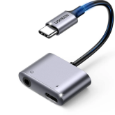 Adaptor Ugreen CM231, USB-C male - 3.5 mm jack, 0.1 m, Black
