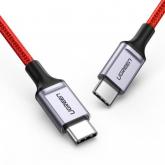Cablu de date Ugreen US294, USB-C - USB-C, 1m, Red