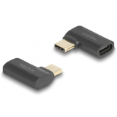 Adaptor Delock 60245, USB-C male - USB-C female, Black