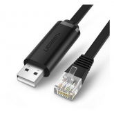 Cablu Ugreen 60813, USB 2.0 male - RJ45 male, 3m, Black