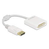Adaptor Delock 61010, DisplayPort male - DVI female, 0.15m, White