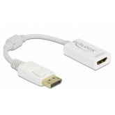 Adaptor Delock 61015, DisplayPort male - HDMI female, White