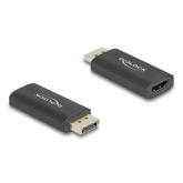 Adaptor Delock 61055, DisplayPort male - HDMI female, Black