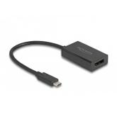 Adaptor Delock 61059, DisplayPort female - USB-C male, Black