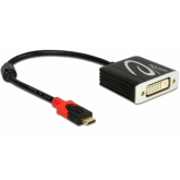 Adaptor Delock 61213, USB-C male - DVI female, Black