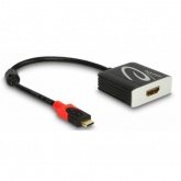 Adaptor Delock 62730, USB-C male - HDMI female, 0.20m, Black
