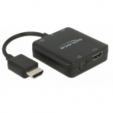 Adaptor Delock 62784, HDMI male - micro USB-B female + HDMI female + 3.5mm jack + Toslink, Black