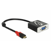 Adaptor Delock 62994, USB-C male - VGA female, Black