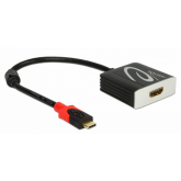 Adaptor Delock 62999, USB-C male - HDMI female, Black