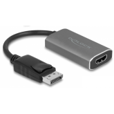 Adaptor Delock 63118, DisplayPort male - HDMI male, Black-Gray