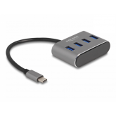Hub USB Delock 63223, 4x USB 3.2 gen 1, Gray