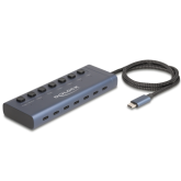 HUB USB Delock 63410, 7 x USB-C, Blue