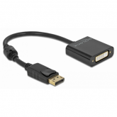 Adaptor Delock 63482, DisplayPort male - DVI male, 0.20m, Black