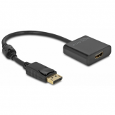 Adaptor Delock 63585, DisplayPort male - HDMI male, 0.20m, Black