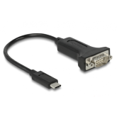 Adaptor Delock 63908, USB-C male - Serial, 0.15m, Black
