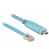 Cablu Delock 63914, USB-C male - RS232 male, 3m, Blue