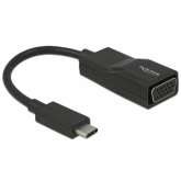 Adaptor Delock 63923, USB-C male - VGA female, Black