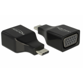 Adaptor Delock 63933, USB-C male - VGA female, Black