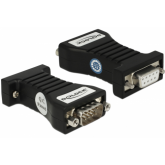 Adaptor Delock 63968, 1 x Serial RS-232 DB9 female - 1 x Serial RS-232 DB9 male, Black