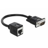 Adaptor Delock 63999, DB9 male - RJ45, 0.20m, Black
