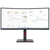 Monitor LED Curbat Lenovo ThinkVision T34w-30, 34inch, 3440x1440, 4ms, Raven Black