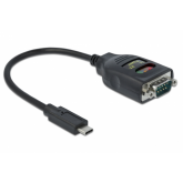 Cablu Delock 64038, 1 x USB-C male - 1 x Serial, 0.15m, Black