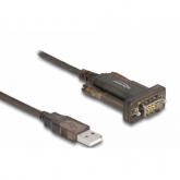 Cablu Delock 64073, USB 2.0 male - Serial, 2m, Gray