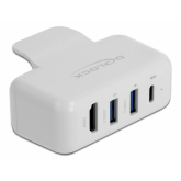 Adaptor Incarcator retea Delock 64080 pentru Apple, 2 x USB-C, 2 x USB-A, 1 x HDMI, White