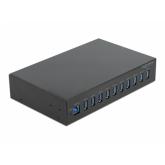 Hub USB Delock 64112, 10 x USB-A, Black
