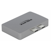 Adaptor Delock 64123, 2 x HDMI - 2 x USB-C, Gray