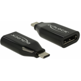 Adaptor Delock 64151, USB-C male - DisplayPort female, Black