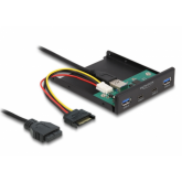 Front Panel Delock 64155, Black