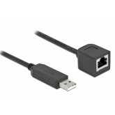 Cablu Delock 64163, USB 2.0 - RJ45, 1m, Black