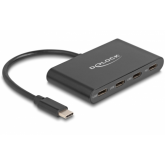 Hub USB Delock 64174, 3 x USB-C, Black