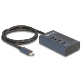 Hub USB Delock 64189, 4 x USB-C, Blue