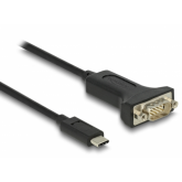 Cablu Delock 64195, USB-C male - Serial male, 1m, Black