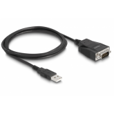 Cablu Delock 64222, USB 2.0 male - Serial male, 1.3m, Black