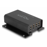 Adaptor Convertor Delock 64226, 4 x USB-A, 1 x USB 2.0, Black