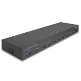 Hub Industrial Delock 64240, 10 x USB 3.2 gen 1, Black