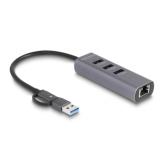 Docking Station Delock 64282, Silver