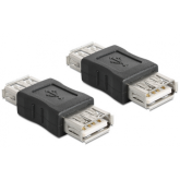 Adaptor Delock 65012, USB-A female - USB-A female, Black