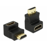 Adaptor Delock 65071, HDMI male - HDMI female 90°, Black