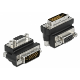 Adaptor Delock 65172, VGA female - DVI male, Black