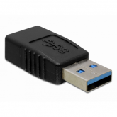 Adaptor Delock 65174, USB 3.0 male - USB 3.0 female, Black