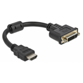 Cablu Delock 65206, HDMI male - DVI female, 0.20m, Black