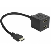 Adaptor Delock 65226, HDMI male - 2x HDMI female, Black