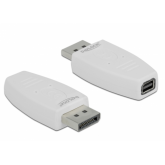 Adaptor Delock 65240, DisplayPort male - mini DisplayPort female, White