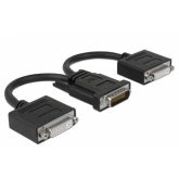 Adaptor Delock 65281, DMS-59 male - 2x DVI female, Black